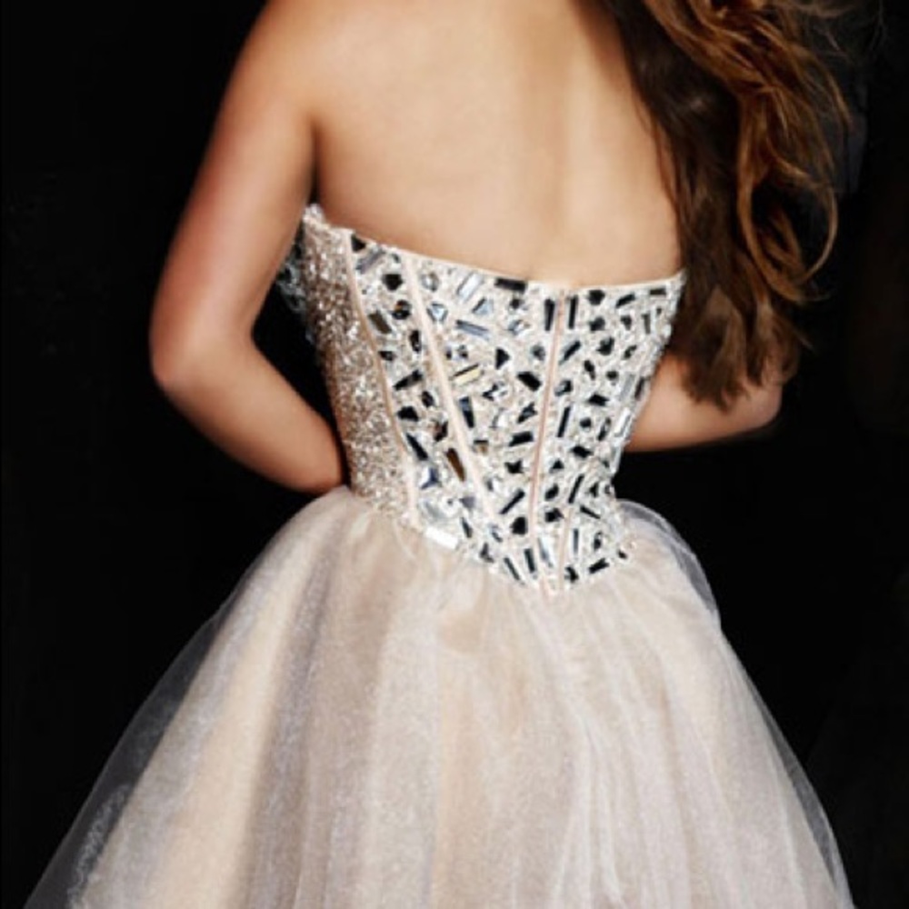 Sherri hill short diamond bodice dress - Picture 2 of 5
